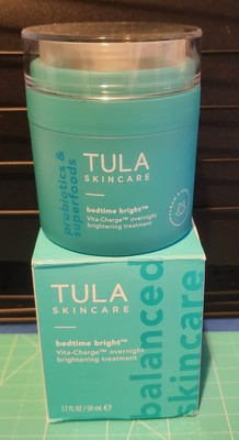 TULA Bedtime Bright Vita-Charge Overnight Brightening Treatment 50 mL New NIB