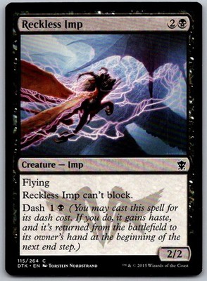 Reckless Imp 115 Common Dragons of Tarkir Magic: The Gathering Near Mint