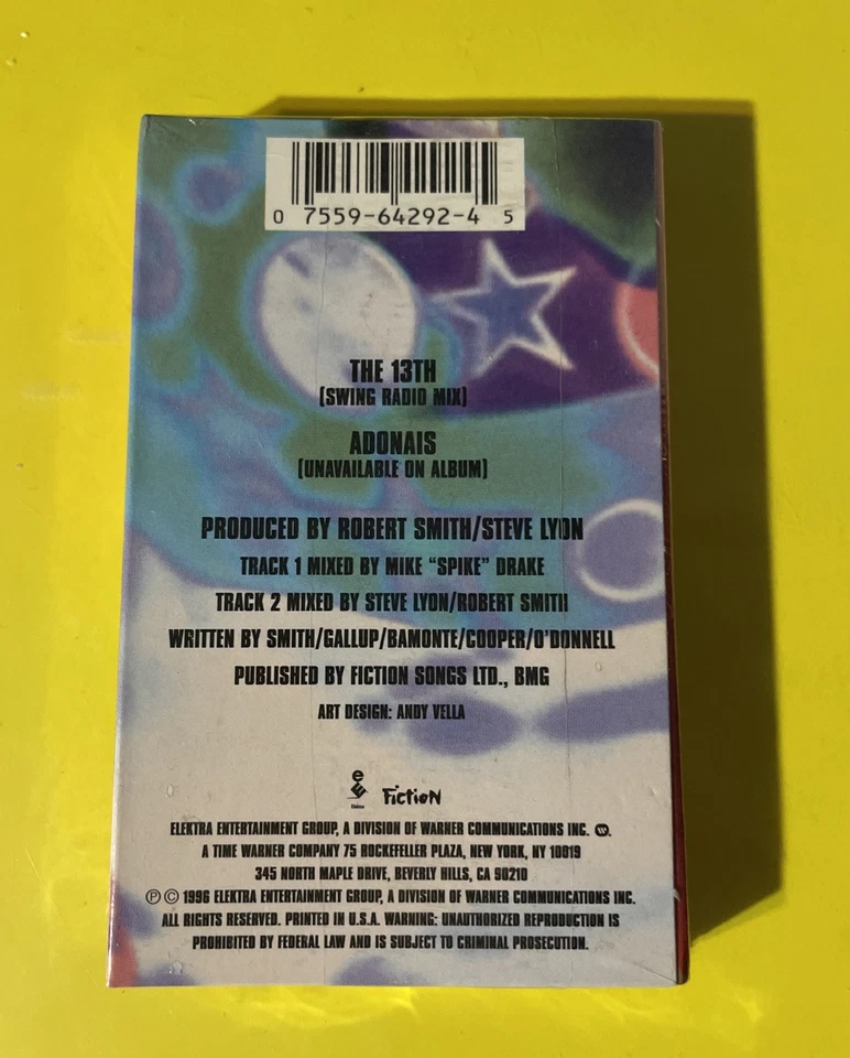 Cassette Single Tape 1996 The Cure The 13th Fiction Robert Smith new and sealed - Image 2 of 3