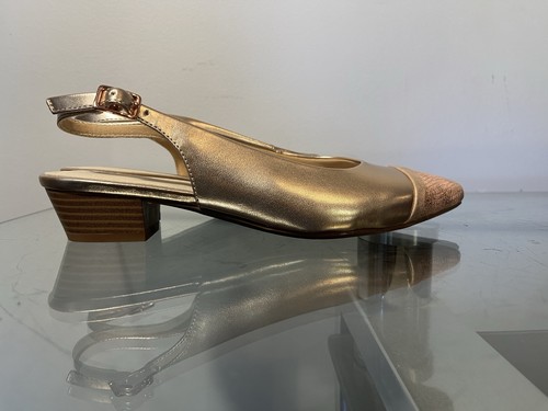 bare traps Sz7 ladies LIMA sling back golden pink shoes. NWOT only tried indoors - Picture 5 of 15