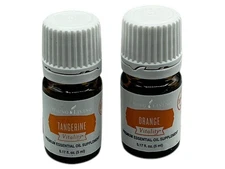Young Living Tangerine & Orange Essential Oils 5ml Premium Aromatherapy Suppleme
