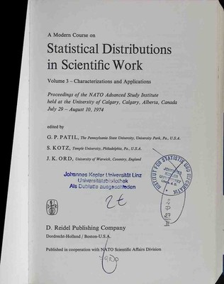 A Modern Course on Statistical Distributions in Scientific Work: Volume 3 - Char