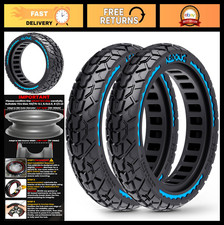 2-Pack 8.5x2 Tubeless Scooter Tires, Puncture-Proof Airless Replacement Tyres