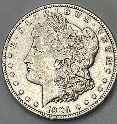 1904 Morgan Silver Dollar AU