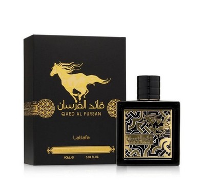 Lattafa Qaed Al Fursan Eau de Parfum 90 ml   Schwarz/Gold   Neu & OVP