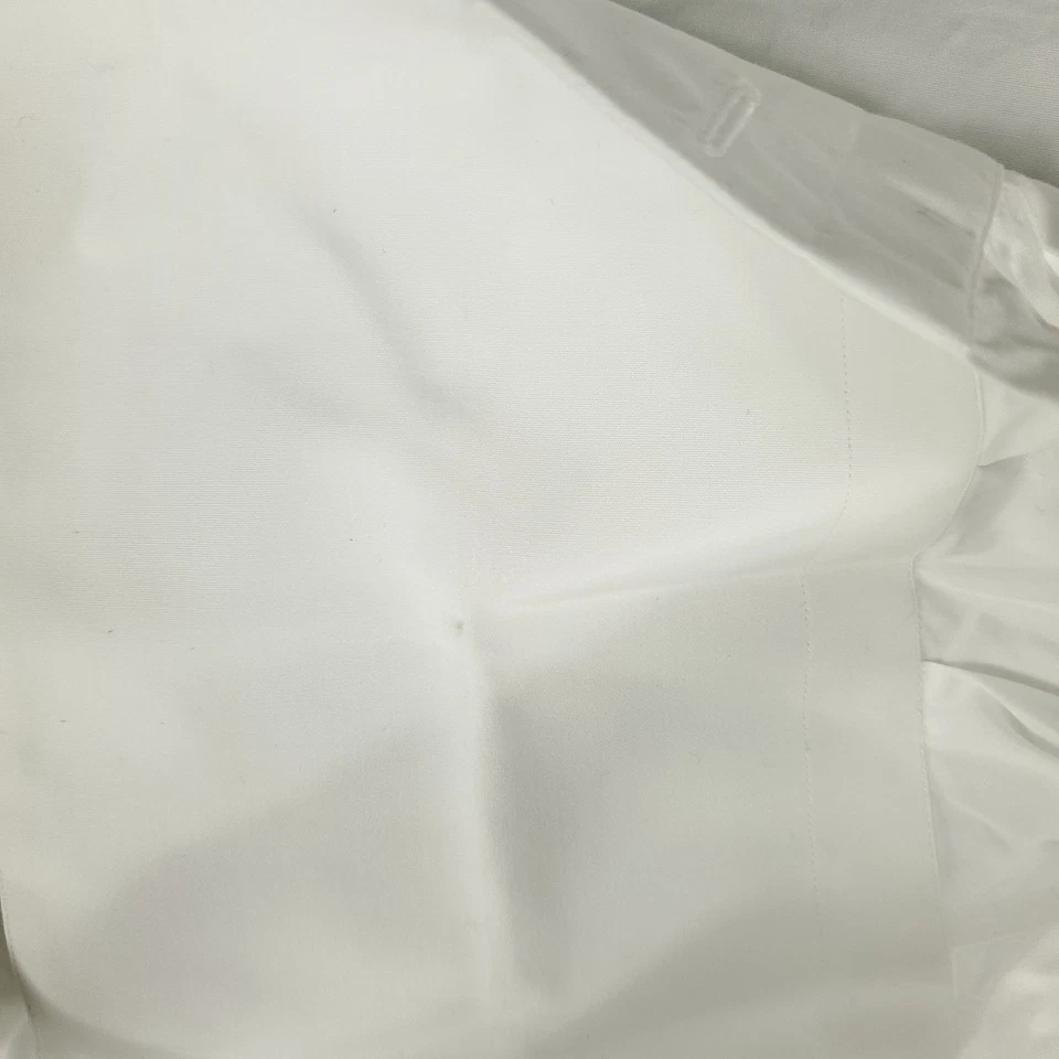 Camisa Brioni Para Hombre Talla 15.5 Blanca Puño Francés Vestido Abotonado Manga Larga * Foto 4 de 4