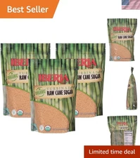 Bulk Organic Raw Turbinado Sugar 3x1.5 lb - A Natural Sweetener for Culinary Art