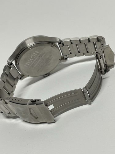 Reloj de cuarzo para hombre Nixon The Sentry SS esfera azul marino redondo analógico con batería nueva - Imagen 7 de 12