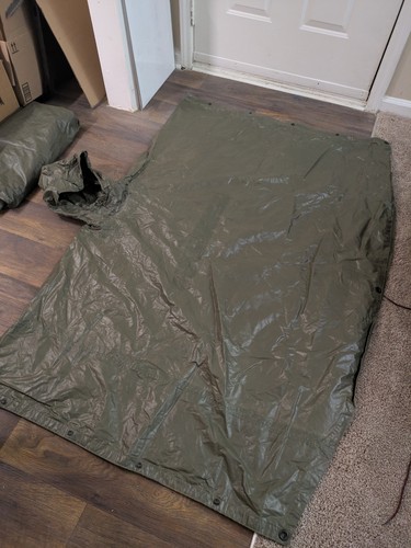 USMC Vietnam War Original Wet Weather Multi Purpose Poncho/Shelter/Tent