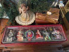 Disney Exclusive Nightmare Before Christmas 6 Hand Blown Glass Ornaments  RARE