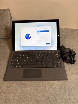 Microsoft Surface Pro 3 Model 1631 i7 256GB SSD 8GB RAM Win 11 Pro Keyboard AC