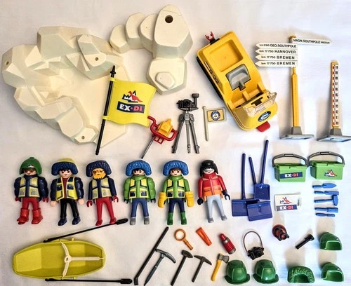 Playmobil Vintage Mix Lot EXPEDITION DINOSAUR POLAR BEAR ice glacier EX DI