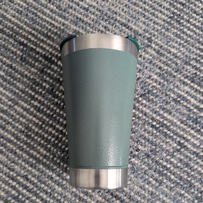 STANLEY Classic Stay Chill Beer Pint Tumbler Cup 16 OZ Green W/ Lid- No opener