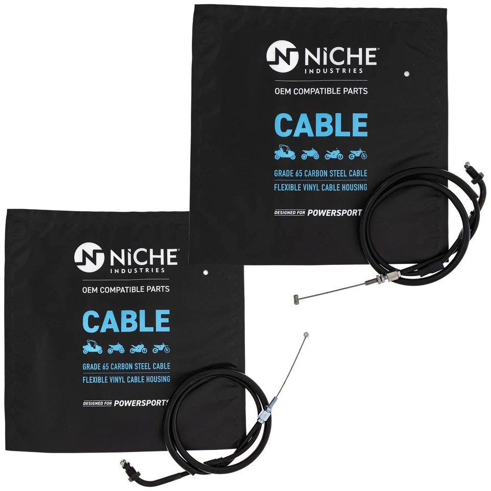Juego de cables de acelerador de empuje de nicho Honda CX500T VT500C 17920-MB0-405 17910-ME5 Foto 2 de 4