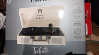 Mixx Audio Tribute Vinyl Record Player with Bluetooth & Speakers Cream FREEPOST