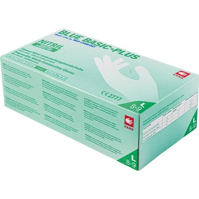 Ampri Blue Basic-Plus Handschuhe, Nitril, puderfrei, unsteril: Gr. M