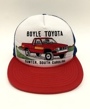 VINTAGE 80'S BOYLE TOYOTA AUTO MECHANIC TRUCK 4x4 TRUCKER SNAPBACK HAT CAP RARE