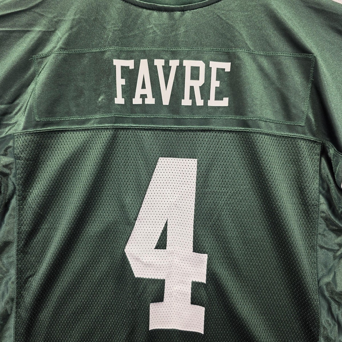 New York Jets Jersey Mens Large NFL Football Brett Favre #4 Reebok