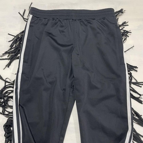 Adidas × Jeremy Scott Fringe Pants Track Pants Black Regular Size M from Japan - Picture 9 of 12