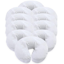 Premium Extra Thick 100 Cotton Flannel Face Cradle Covers - Pack of 10 White