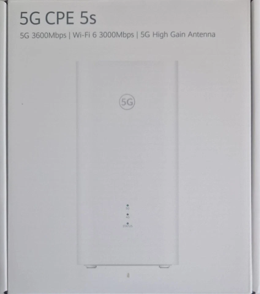 Huawei 5G CPE 5S LTE 5G Router ZTE ZOWEE Model H153-381 simlock frei NEU OVP