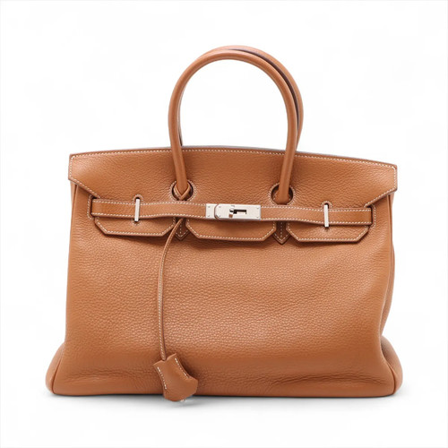 Hermès Birkin 35 Le Tournay Taurillon Clemence Gold Silver Metal Fittings □I: 20