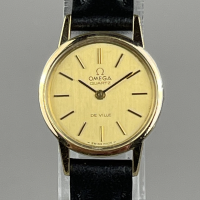 OMEGA De Ville Vintage Ladies Watch 26mm Quartz Brand New Band