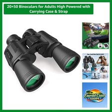 High-Powered 20 50 Binoculars for Adults Image Stabilization Carrying Case
