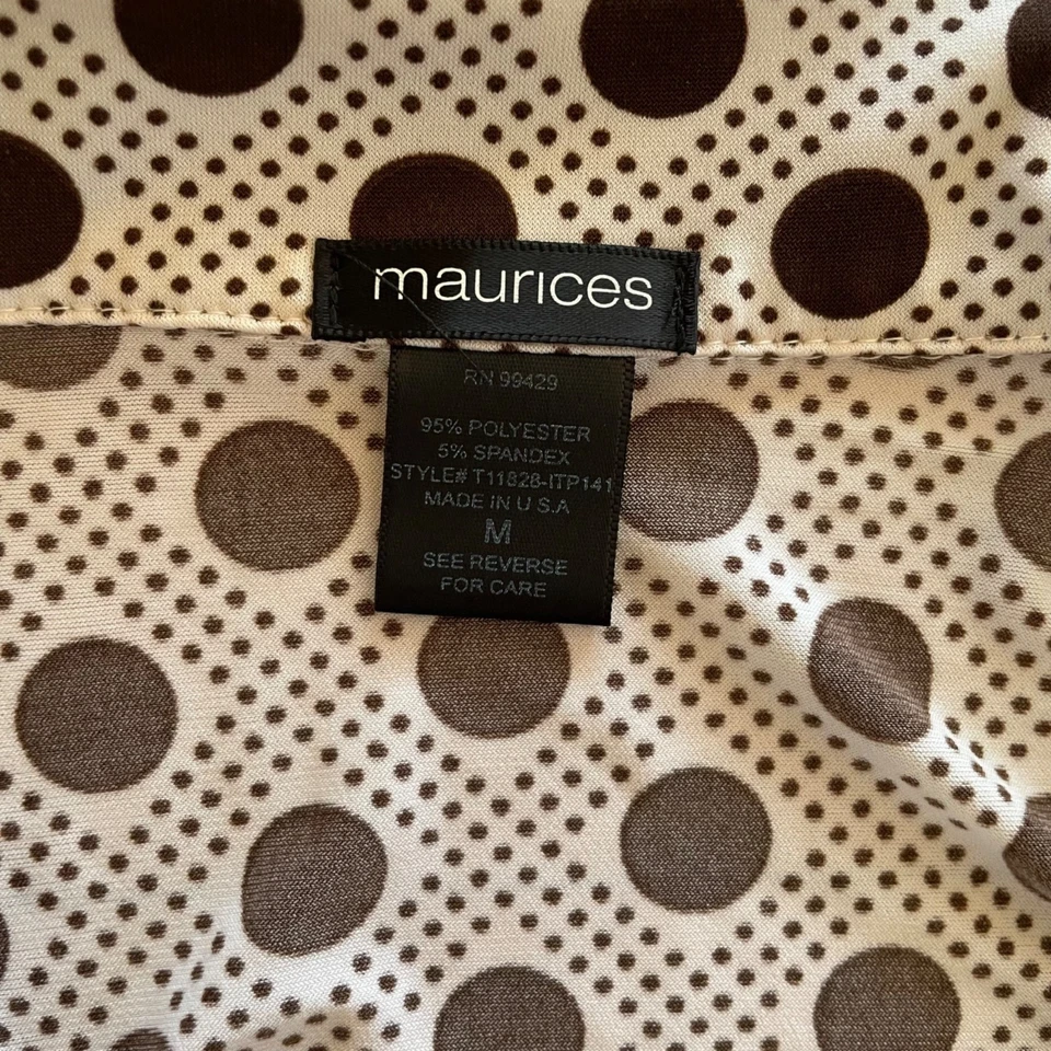 Babydoll Top Vintage Y2K Lunares M Espresso Martini Acción de Gracias Conjunto Profundo V Foto 4 de 4