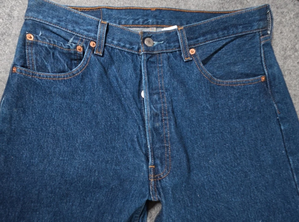 De colección LEVI’S Hombre 501xx Talla 33 X 32 REALMENTE HECHO EN MEX. Jeans 100 % algodón lavado oscuro Foto 2 de 4