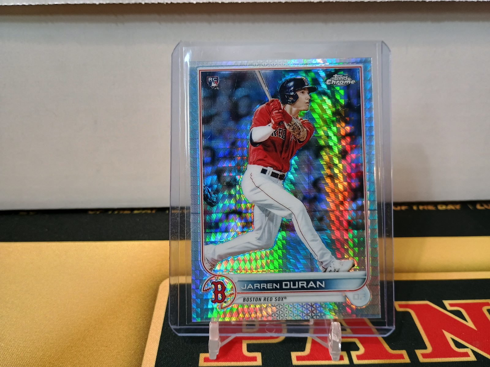 2022 Topps Chrome Prism Refractor Jarren Duran #113 RC