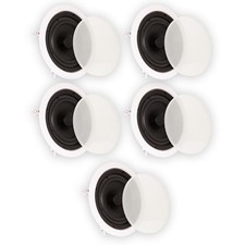 Theater Solutions TS65C Flush Mount Speakers with 6.5" Woofers Ceiling 5 Pack