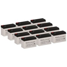 SigmasTek SP12-7.5T2 Battery Set of 12 for Alpha Technologies ALIBP 2/3000RM UPS