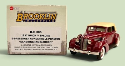 Brooklin B.C.005 - 1937 Buick Special Convertible Phaeton - Sandringham Maroon