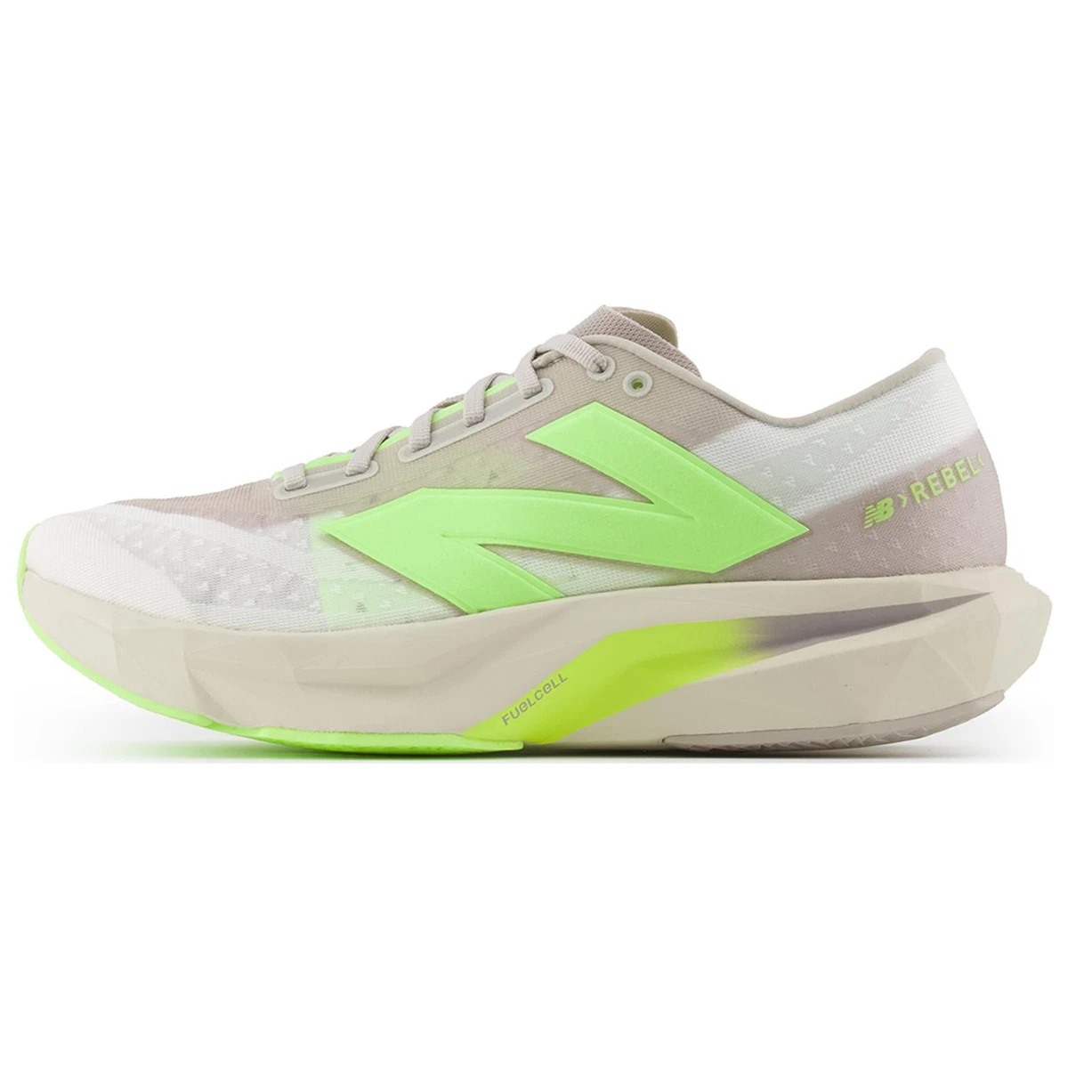 New Balance FuelCell Rebel v4 White Bleached Lime Glo for 