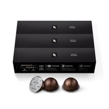 Nespresso Capsules Vertuo, Intenso, Dark Roast Coffee,30 Count Coffee Pods Fresh