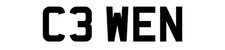 COWEN NUMBER PLATE REGISTRATION PRIVATE CAR REG C3 WEN WENDY PERSONAL REG EWEN