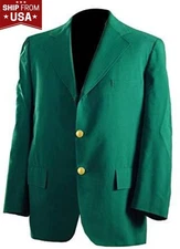 Masters Golf Club Tournament Coat - Ship From USA - Cotton Green Blazer Jacket