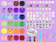 Pony Beads Bulk,Kandi Beads for Necklace Jewelry Making Hair Braiding,Bracele...
