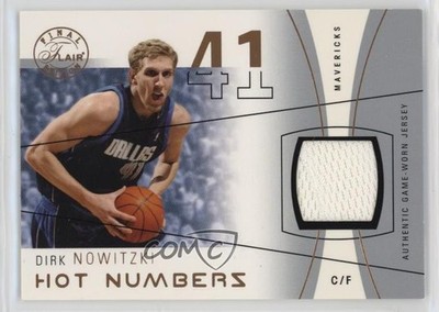 2003 Flair Final Edition Hot Numbers Jerseys Copper /75 Dirk Nowitzki HOF 1p04