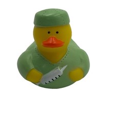 RUBBER DUCKY Nurse Collectible Gift 2" Vinyl Figure NEW Green Medical Uniform