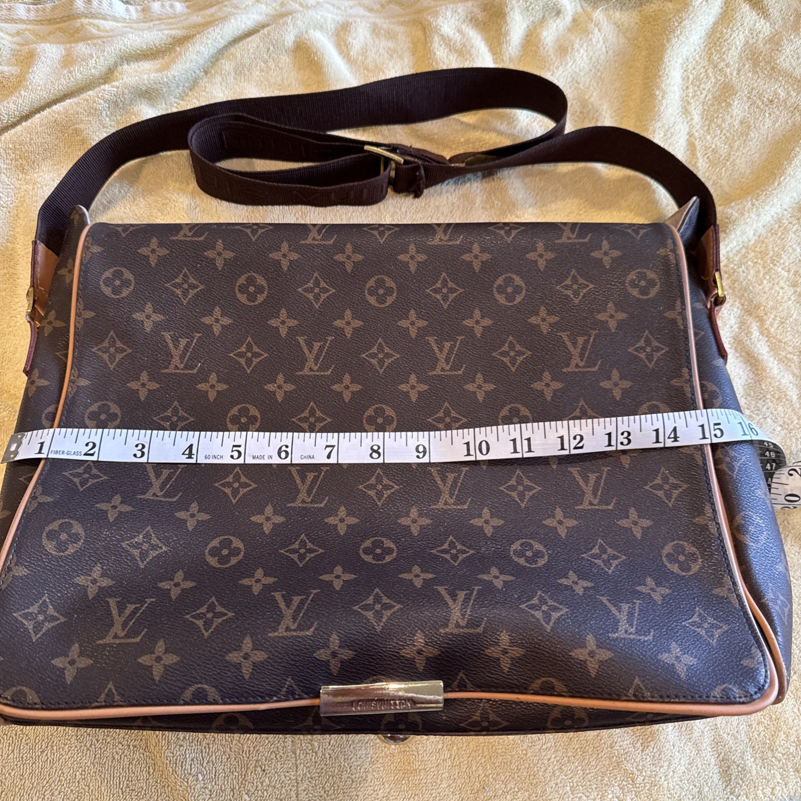 Monogram  Message Bag With Adjustable Shoulder St… - image 9