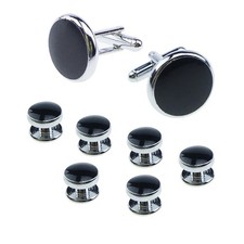 Mens Classical Shirt Tuxedo Cufflinks Wedding Party Buttons Cuff Links Studs Set