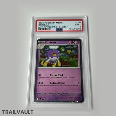 Pokémon Dribflim MEP EN-ME Black Star Promo #006 LOW POP | PSA 9