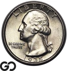 1935 Washington Quarter *Premium Quality* Sharp Strike, Solid Gem BU++