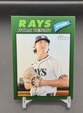 Ryan Pepiot Topps Heritage 2026 Dark Green #34 Rays 
