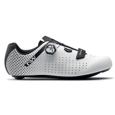Northwave Plus 2 Road Shoes - White/Black - Size 45 8030819179279