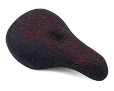 ODYSSEY BMX BIG STITCH BICYCLE PIVOTAL SEAT DENIM/RED