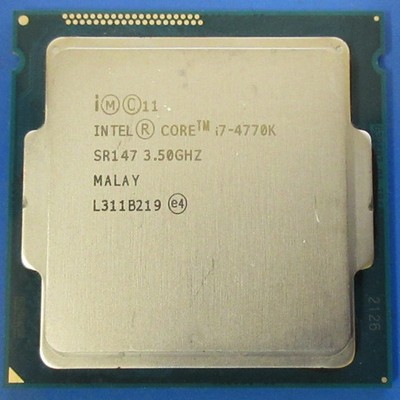 4th Generation Intel Core I7 4770k Socket Intel Core I7-4770K