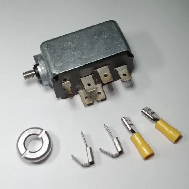 INTERRUPTOR DE FAROS CON ESCUDO Y TERMINALES VOLKSWAGEN T1 BUG BEETLE GHIA 1968-70 Foto 3 de 3